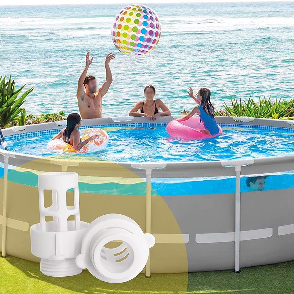 Adattatore Per Scarico Piscina Intex 10184 - Connettore Universale Per Tubo Da Giardino, Adatto A Piscine Round E Easy Set (Bianco) - 2