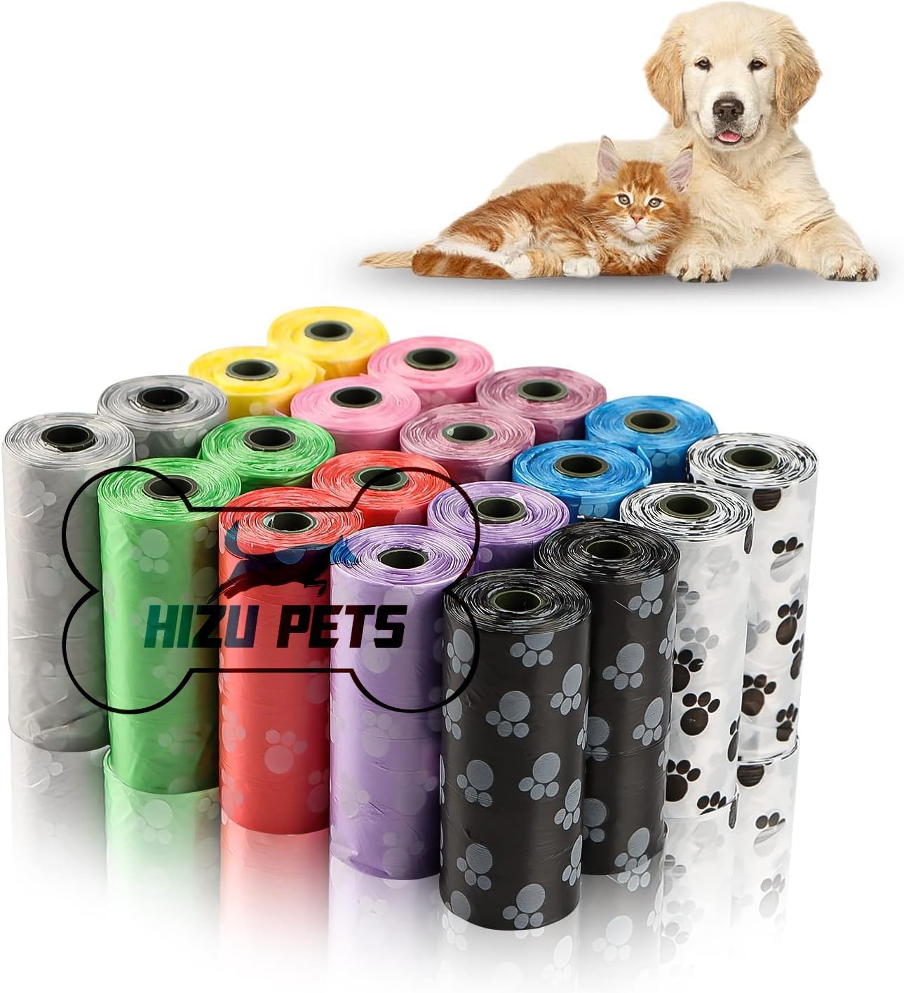Hizu Pets Dog Poop Bags for Waste Refuse Cleanup, Doggy Roll Replacements for Outdoor Puppy Walking and Travel, Leak Proof and Tear Resistant (10 Roll (150 Bags)) (B0CNGWD8GW) Amazon Price History, Amazon Price Tracker