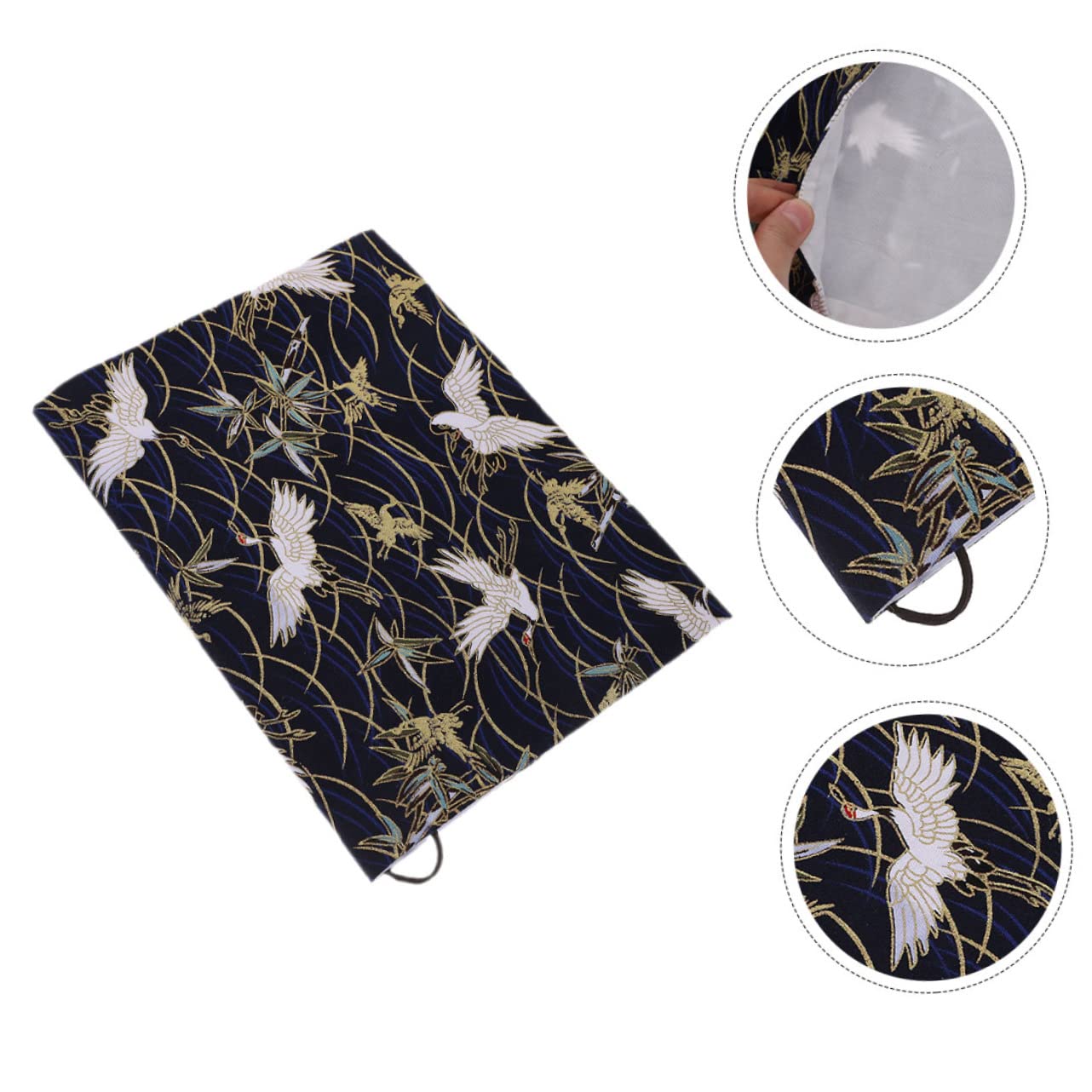 Lurrose 5 Pièces couverture de livre de protège livre housse livre couverture de livre décorative pochette de protection de livre scrapbooking décor rétro livre protecteur en tissu