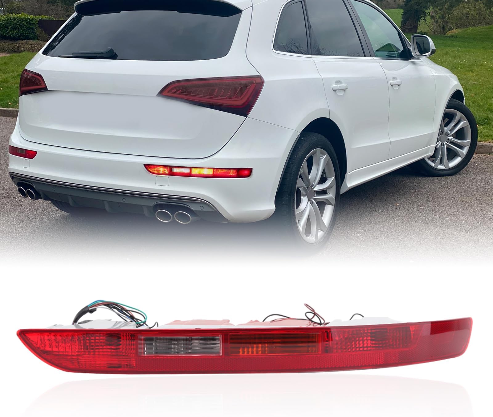 Tail Lights &amp; Brake Lights - Car Rear Bumper Tail Light Cover With Lamp Right Side For Audi Q5 2.0T 2009-2017 8R0945096 Was Sold For 952.00 On 8 Aug At 21:19 By Szulou In China (ID:620140898