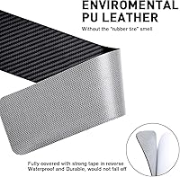 Vista 4 de Protector de Umbral de Puerta para Dodge Charger Challenger Durango Accesorios Protector de Entrada de Puerta de Automóvil con Raspador de Plástico