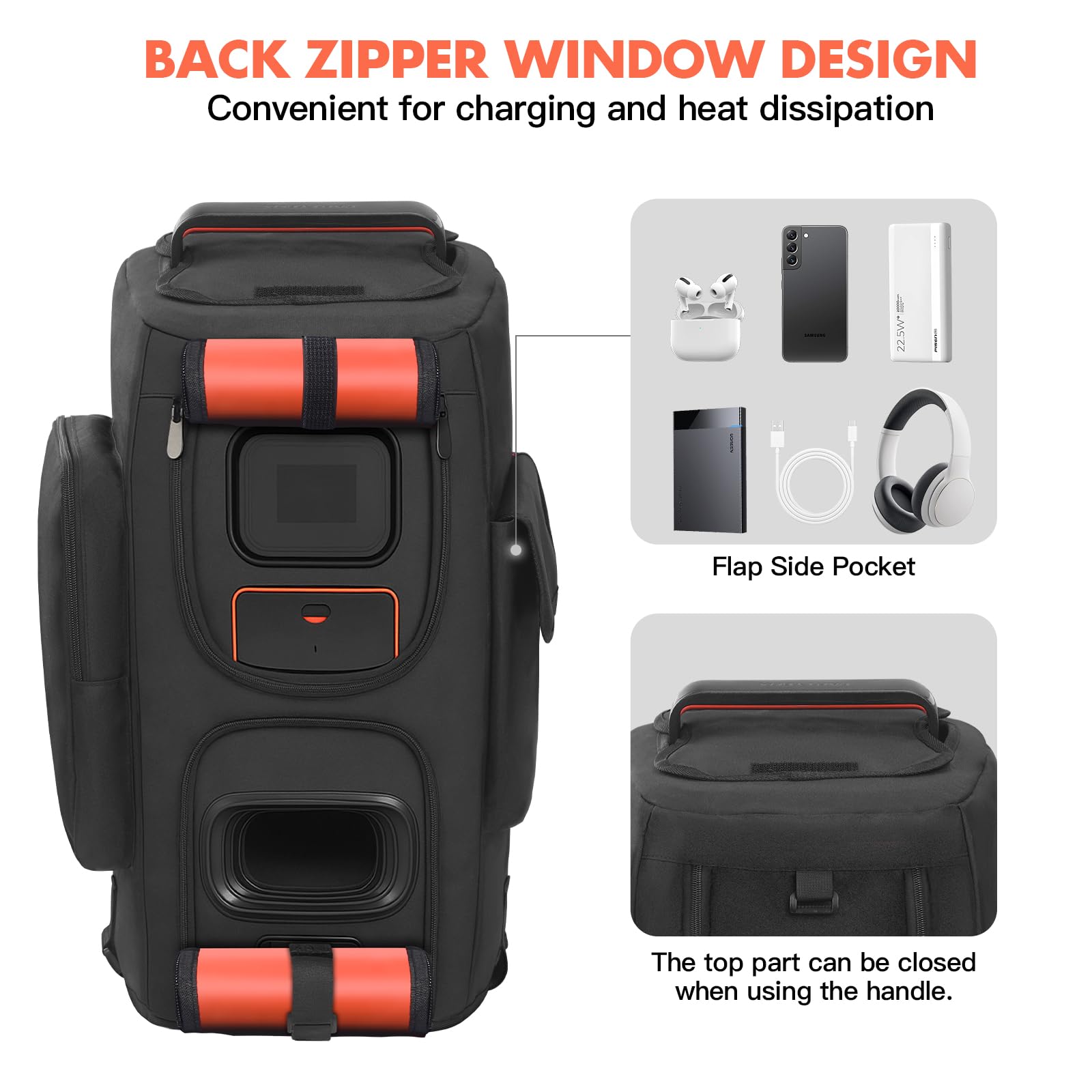 LEFOR·Z Custodia per altoparlanti compatibile con JBL PartyBox 120, custodia antipolvere per altoparlante senza fondo adatta per JBL PartyBox 110 per viaggi all'aperto, solo copertura, senza asta di