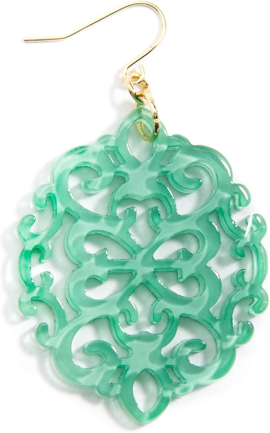 ZENZII Acrylic Resin Earrings for Women Girls Statement Geometric Modern Pattern Acetate Drop and Dangle Earrings Fashion Jewelry - Image 2