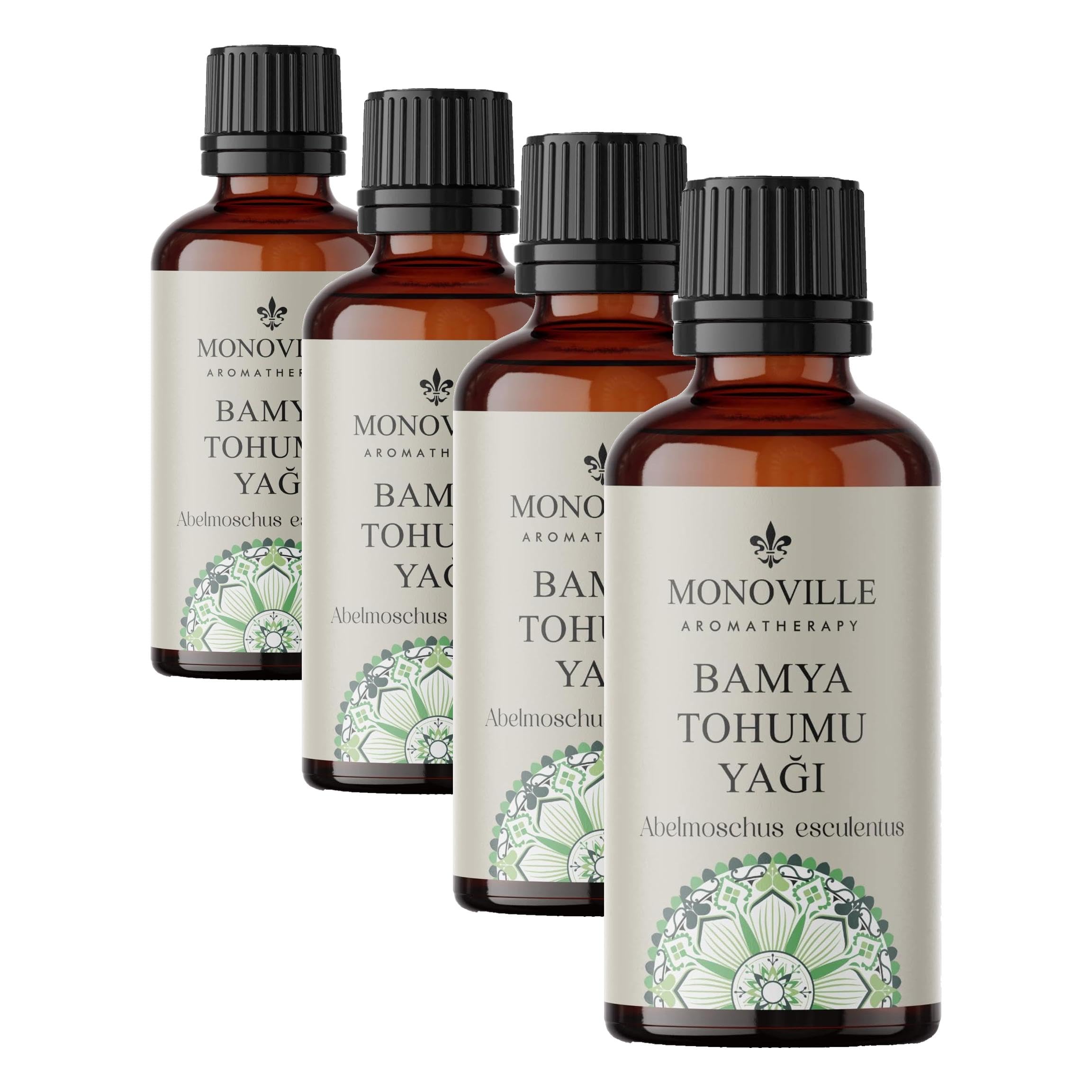 Bamya Tohumu Yağı 30 ml Soğuk Sıkım%100 Saf ve Doğal (Okra Seed Oil) (4 paketi)