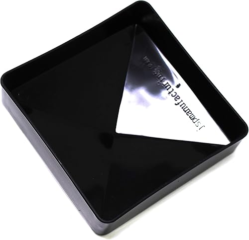 Miniatura 7 de Pyramid True - Tapa de vinilo de plástico para postes de valla de 4 x 4 pulgadas (3.937 in x 3.937 in), color negro o blancomúltiples cantidades (2,