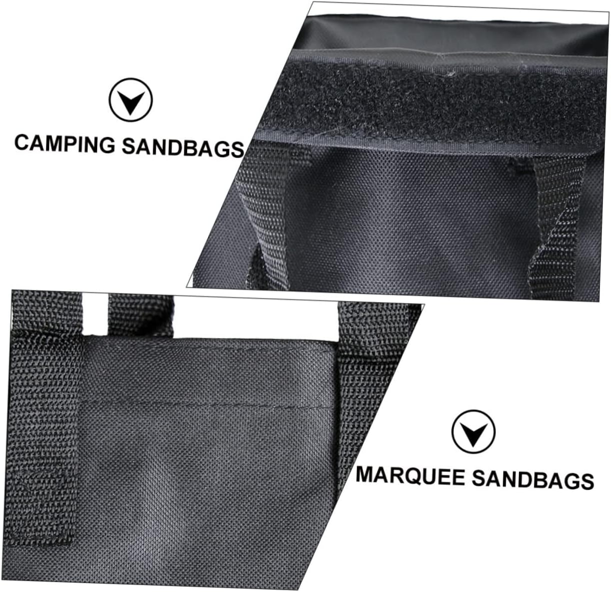 4pcs Awning Support Frame Fixing Sandbags Shelter Weight Bag Tent Sandbag Made of Oxford Reinforced Stitching Portable Handle for Outdoor Tent Camping Sports