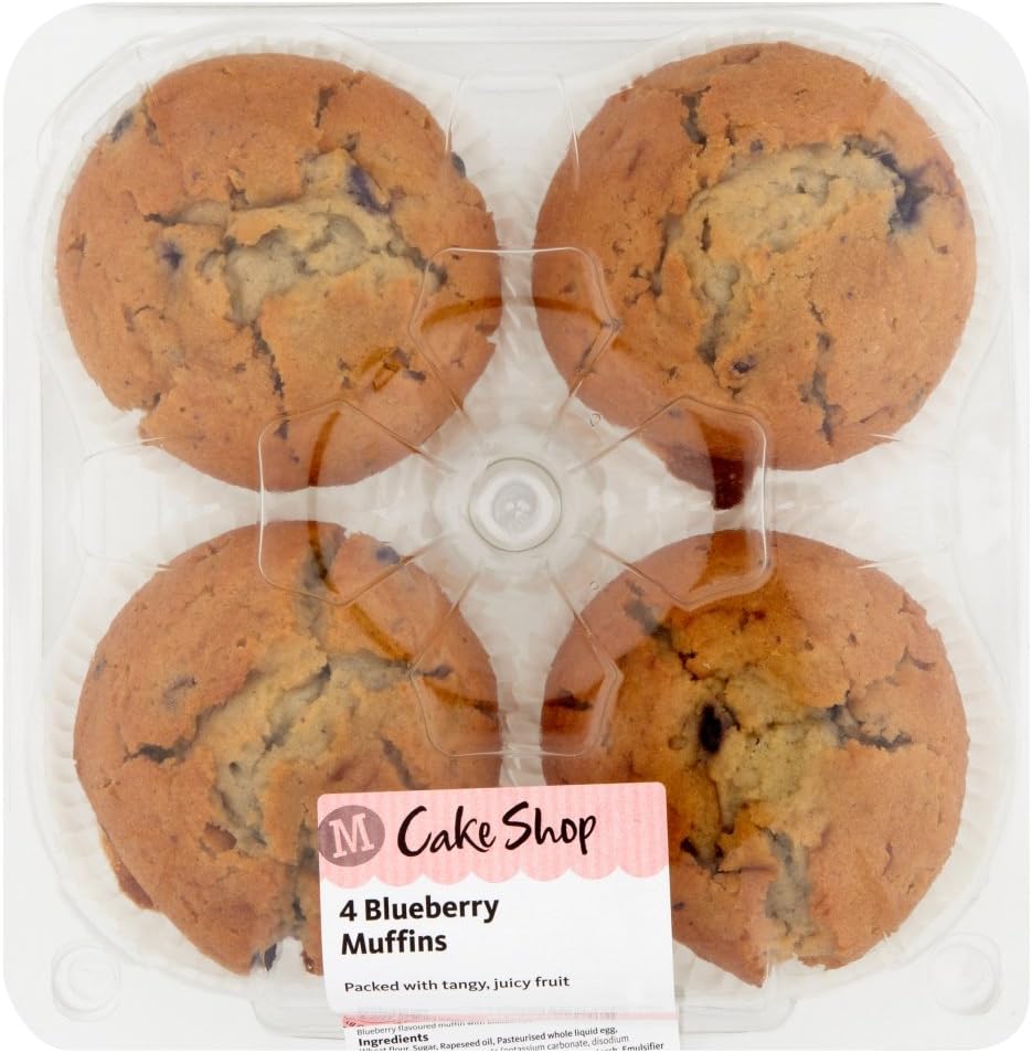 Morrisons Cake Shop Blueberry Muffins 4 Pack