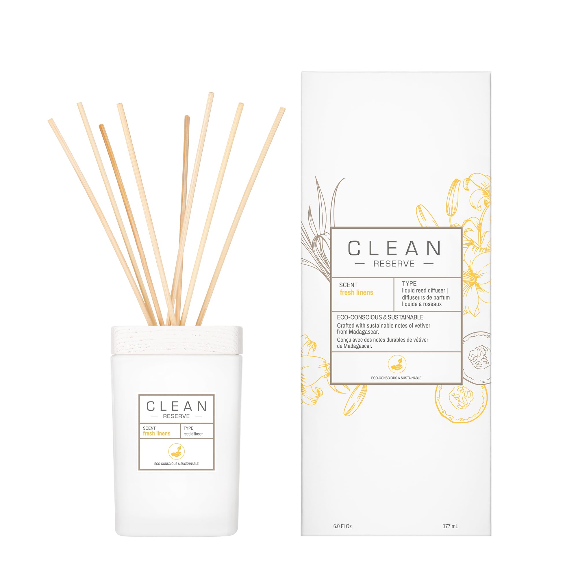 Reserve Home Liquid Reed Diffuser Natural Rattan Reeds