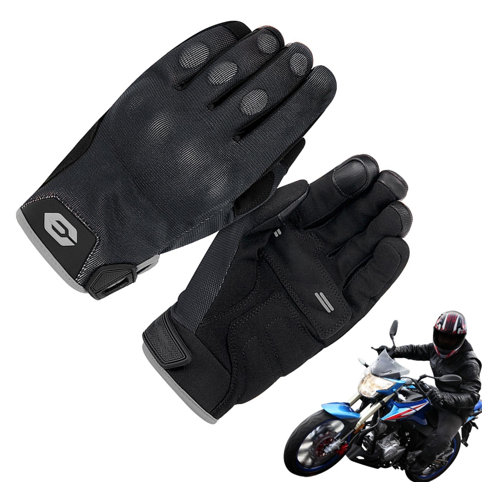 Generico Guanti da moto da uomo, guanti da moto touchscreen - Guanti da | moto - Guanti da motociclista per uomo Moto, Guanti da moto touchscreen antiscivolo, traspiranti per uomo Donna Motocross