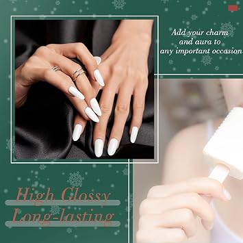 RONIKI Colour Gel Nail Polish Set 6 Colors Gel Polish Soak Off UV LED Manicure Set Requires Drying Under Nail Lamp, Lacquer Starter Kit Xmas Gift 7.3ML -Elegant Lace