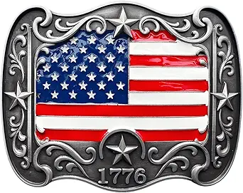 Cowboy Belt Buckle for Men Women Vintage Rodeo Texas Map 1836 Longhorn bull Western Belt Buckles