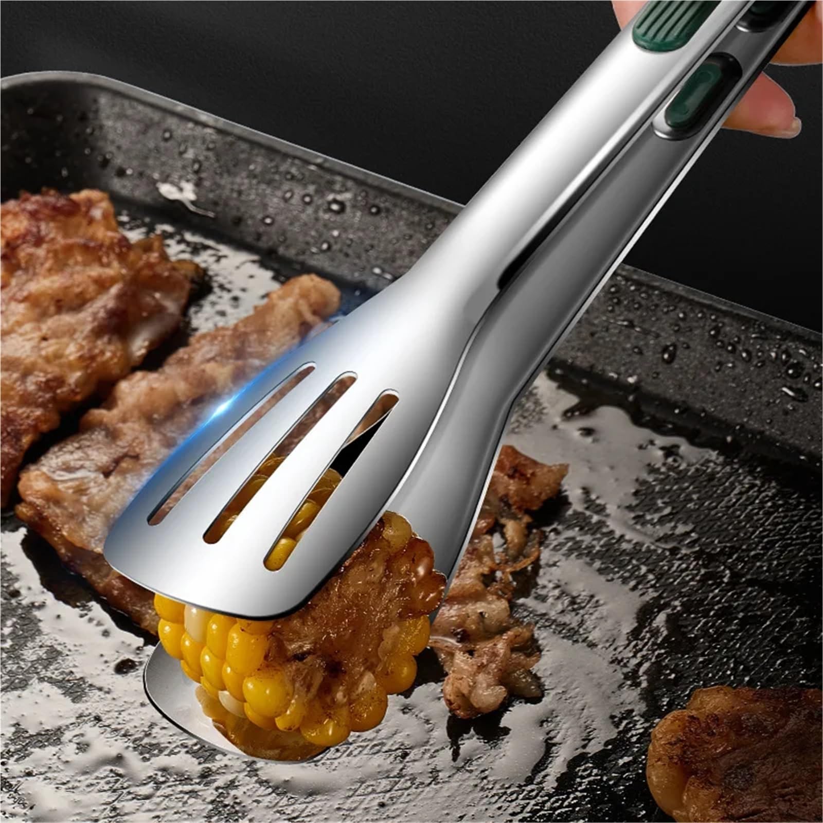 3 Teile/satz Küche Zangen Set Rutschfeste Edelstahl Lebensmittel Zange Fleisch Salat Brot Clip Grill Buffet Clamp Kochen Werkzeuge küche Gadgets
