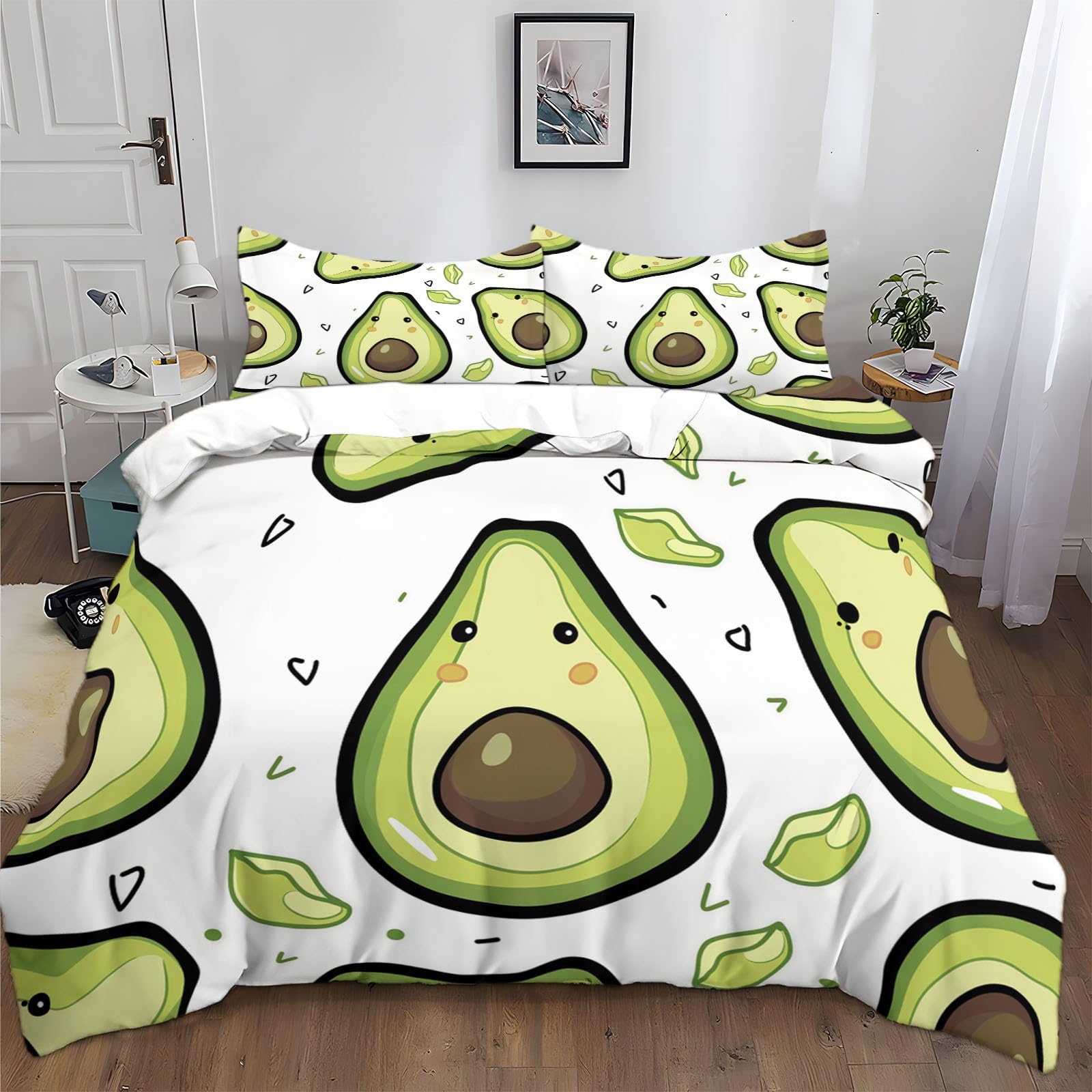Housse de couette motif avocat pour transformer votre chambre en un espace cosy et ludique
