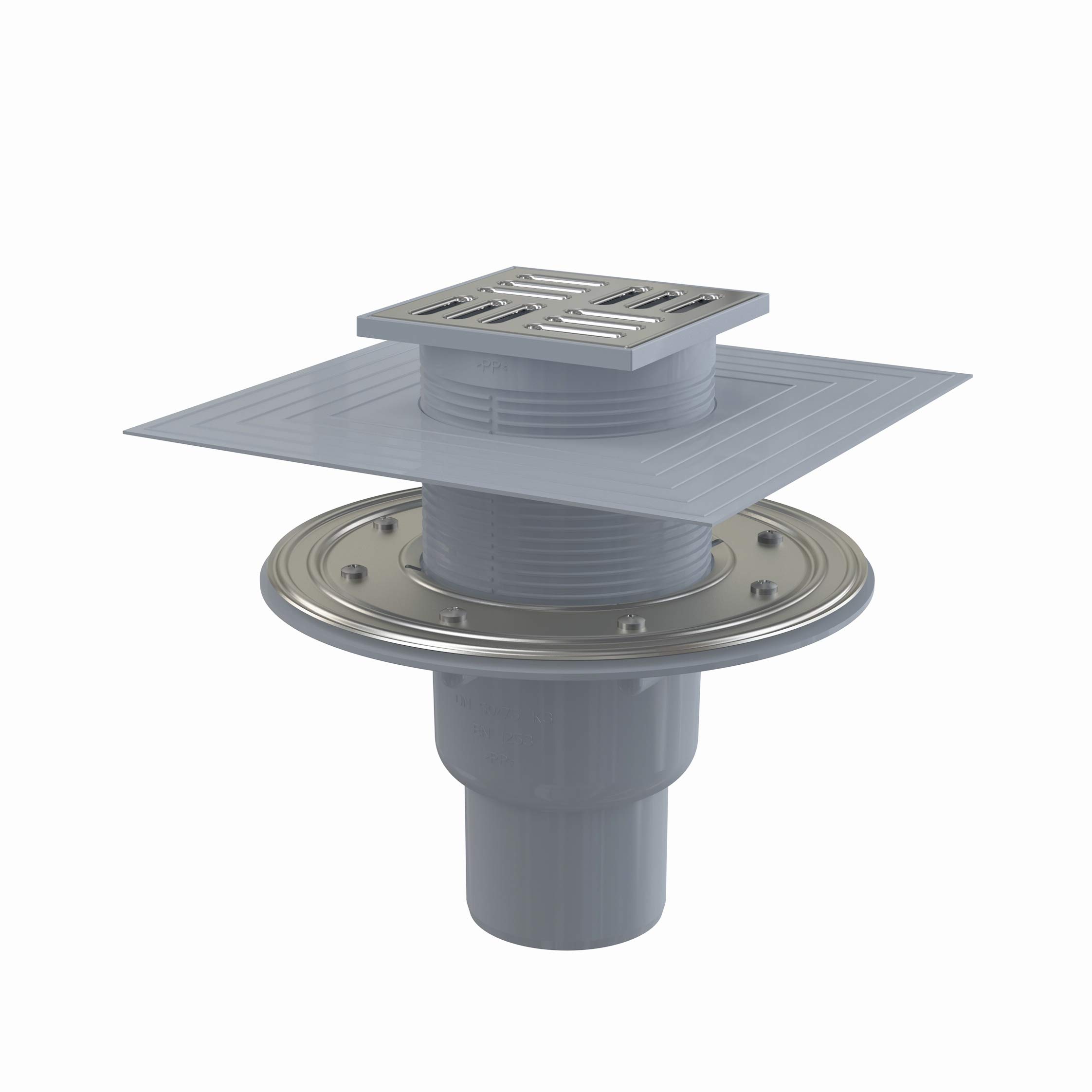 Edelstahl Bodenablauf Mit Geruchsverschluss - Rückstausicherung Für Bad & Dusche