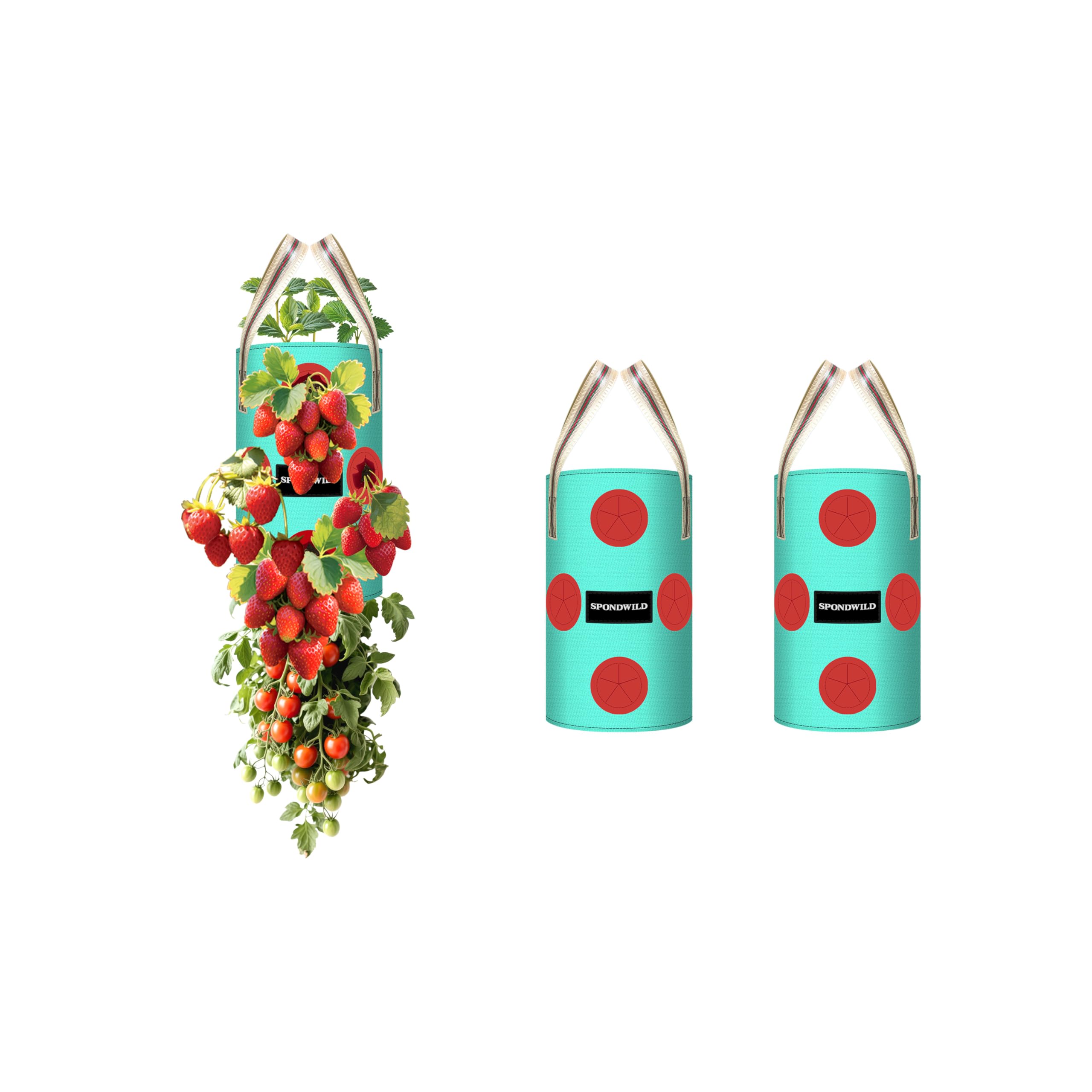 SPONDWILD 3-Pack 1 Gallon Hanging Bags