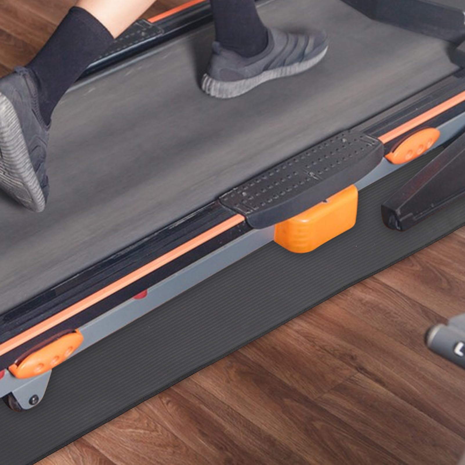 Happyyami Alfombrilla Antideslizante para Cinta De Correr y Gimnasio, Tapete Protector De Goma 183x61x0,8 Cm, Resistente Al Agua, Amortiguadora, para Equipos De Fitness En Casa y Suelos De Madera