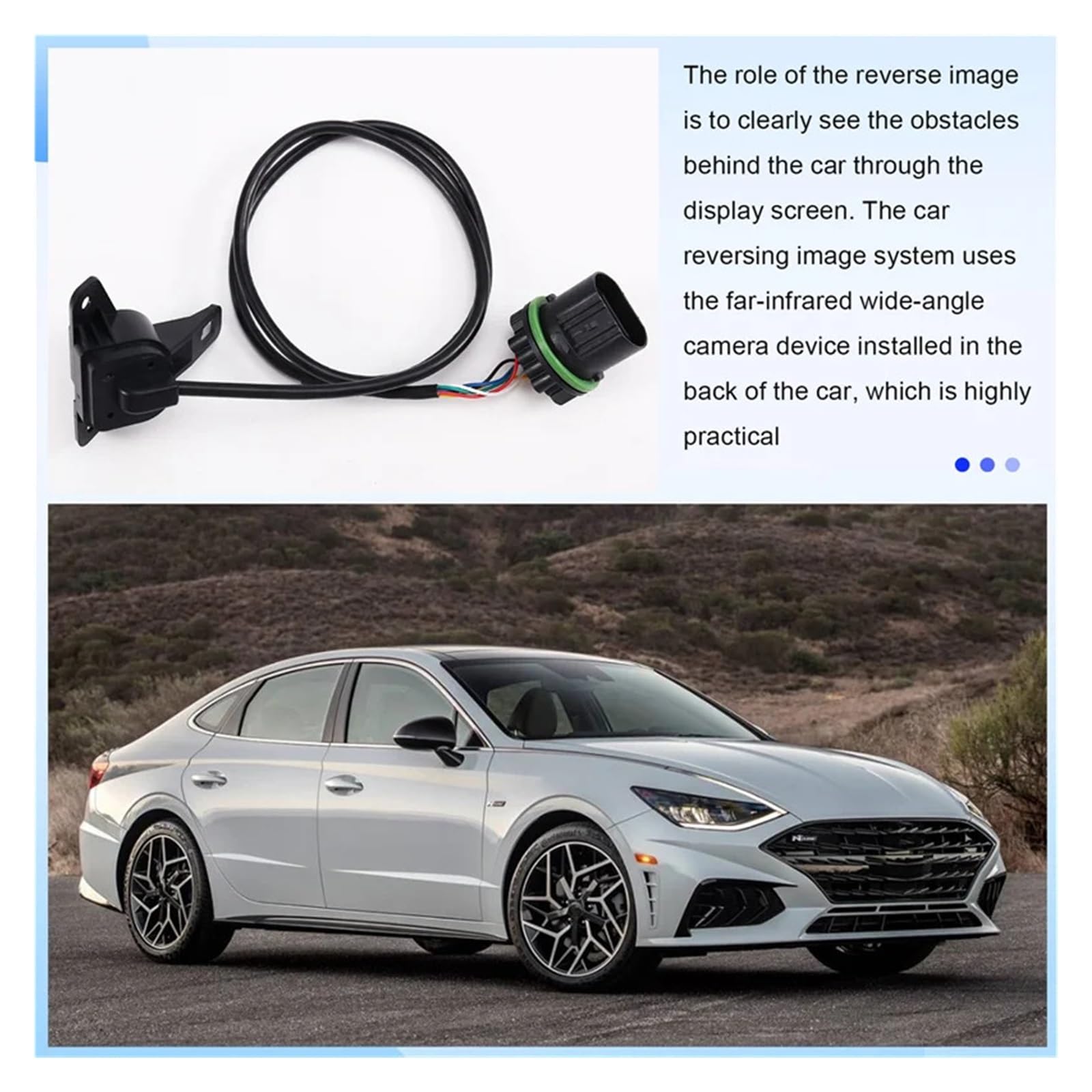 Kamera cofania 99240-L1000 Kompatybilna z Hyundai Sonata 2020-2022 | Wspomaganie parkowania, Część zamienna, Bezpośrednie dopasowanie, OE 99240-L1000