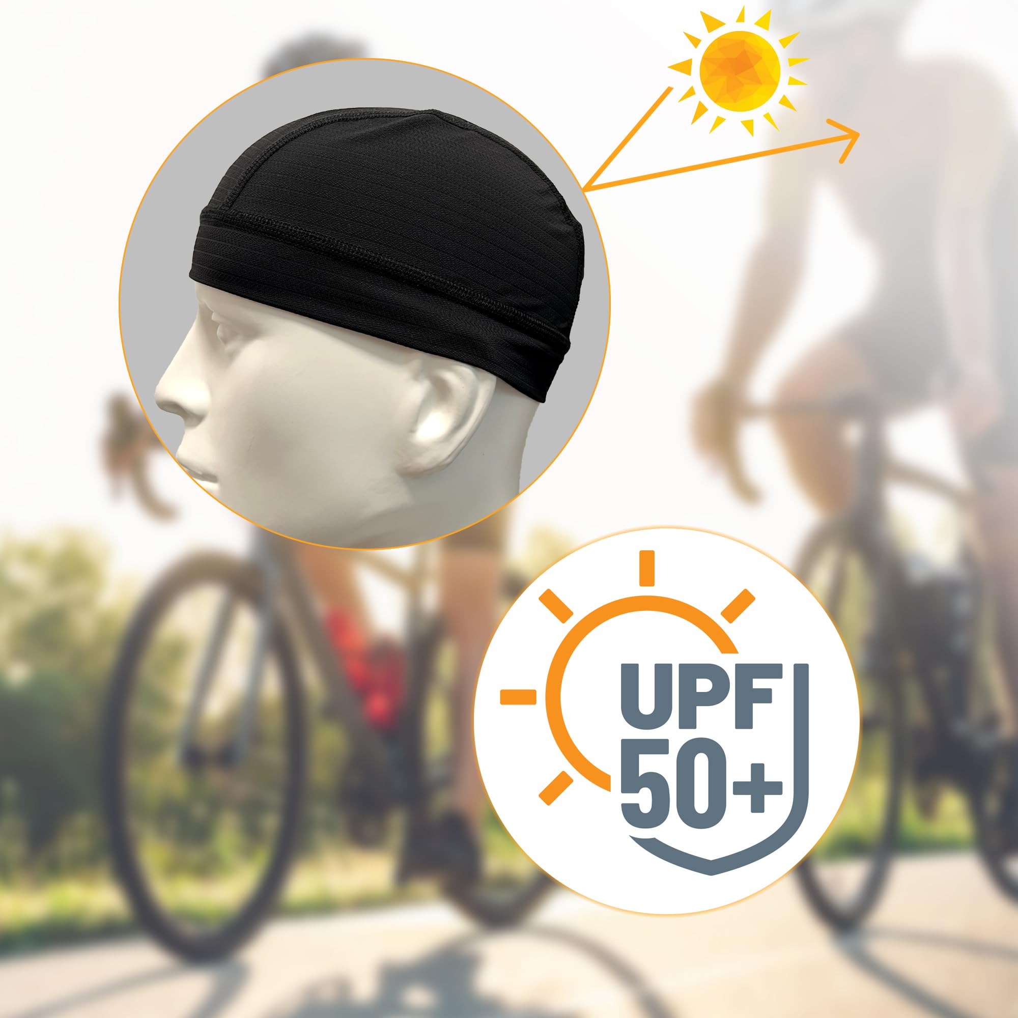 Sottocasco Moto Estivo Bici MTB sotto Casco Uomo Donna Berretto Bandana Calotta Cuffia Skull cap Sport