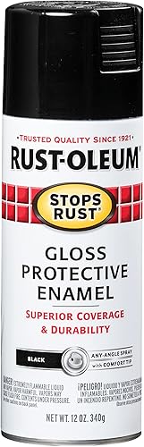 Vista 41 de Rust-Oleum 7776830 - Pintura en aerosol para prevención del óxido, 12 onzas, negro plano