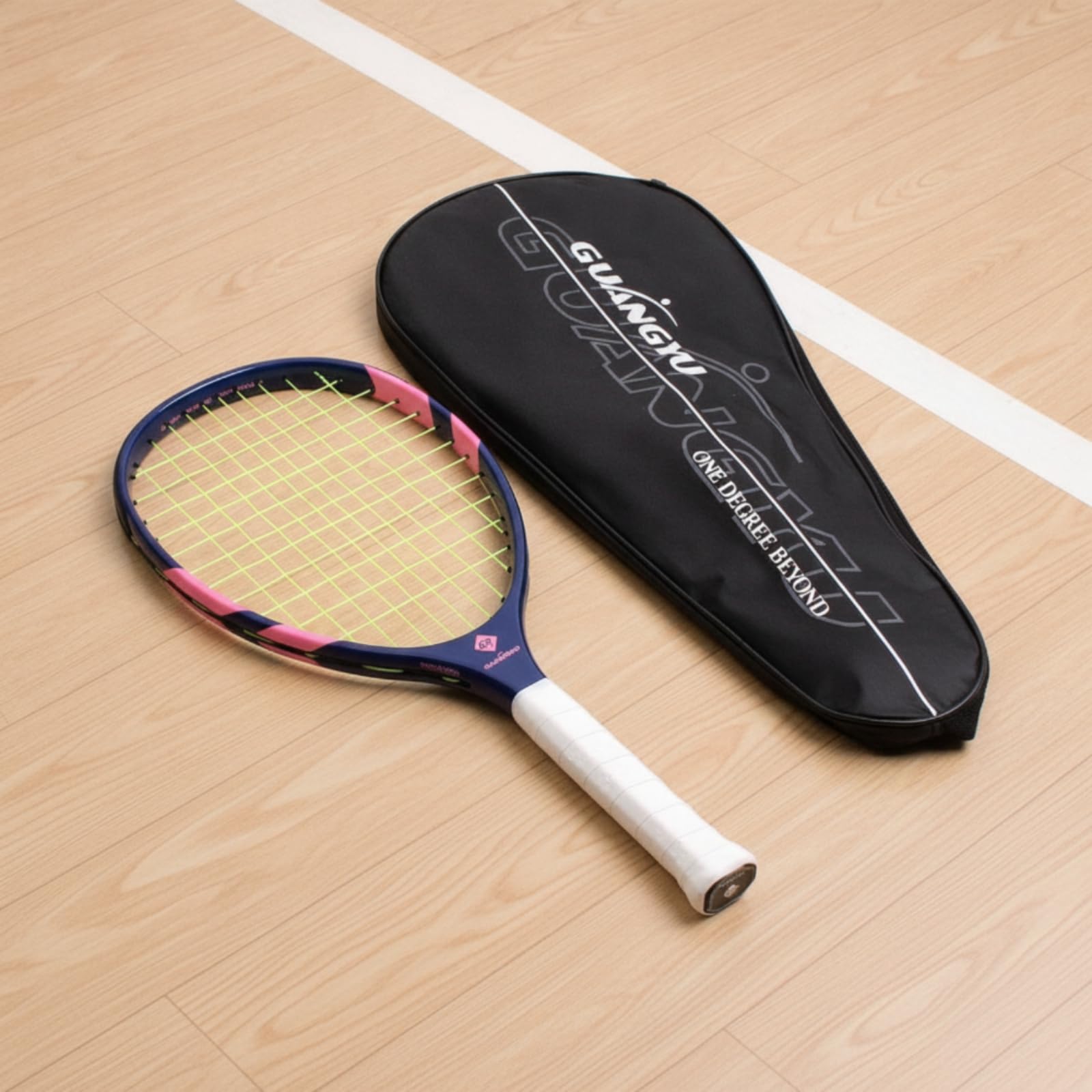 Raqueta Carbono Ajustable, Negro Oscuro