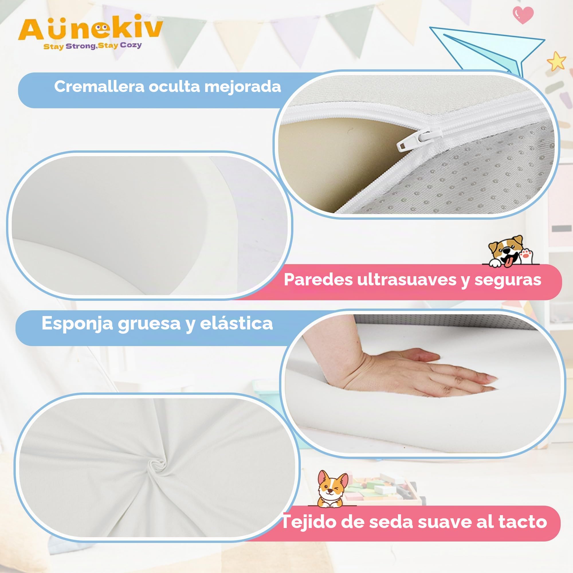 Piscina de bolas para bebés a partir de 1 año, piscina de espuma suave redonda sin bolas, 90x30 cm, juguete de piscina de bolas para niños pequeños, blanco