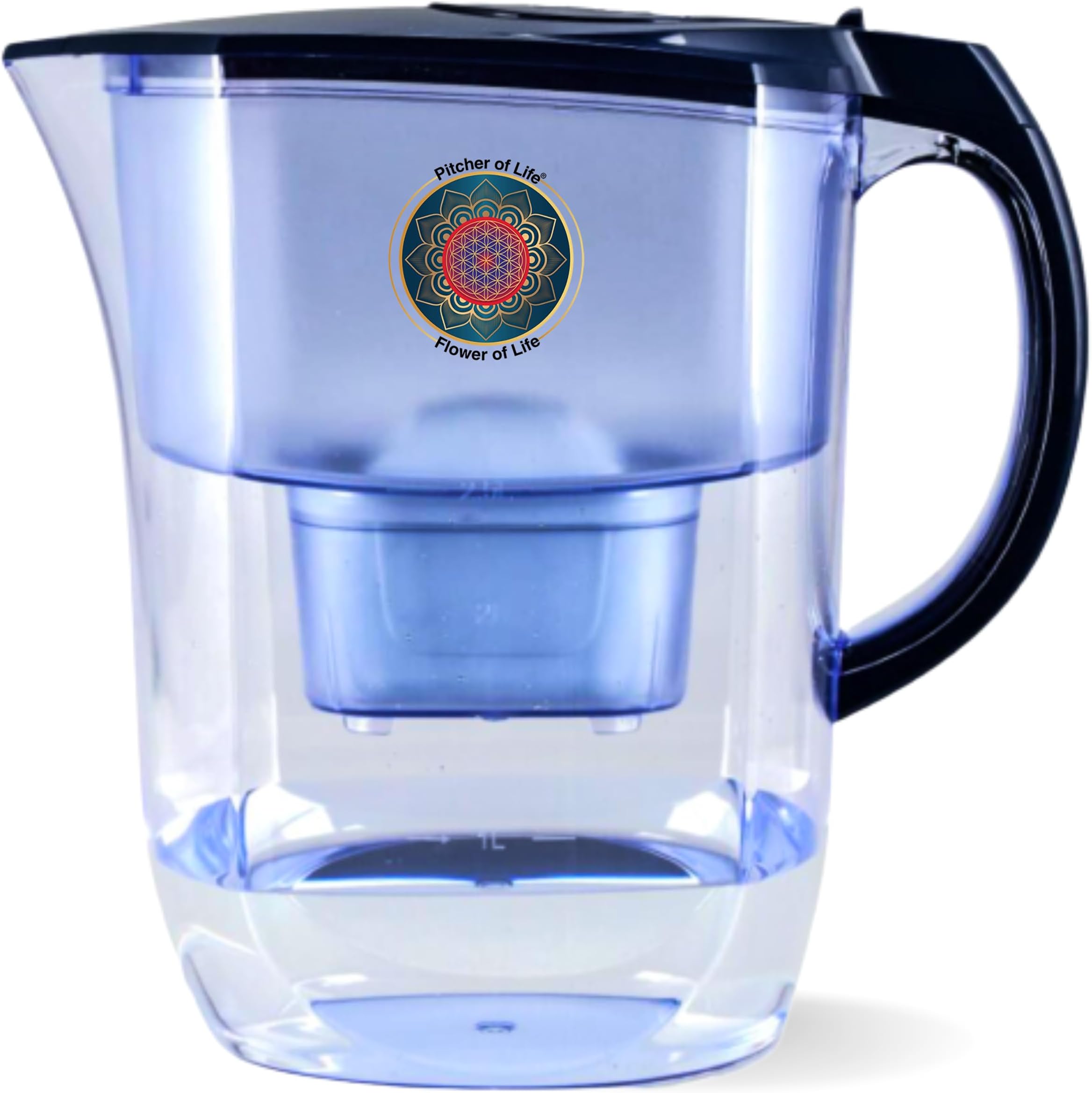 Pitcher of Life Improved 2021 - Super Alkaline Water Filter Pitcher - Premium Water Alkalizer & Purifier with Replaceable Ionizer Filter