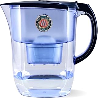 Life Ionizer Pitcher of Life 3.8L Alkaline Water Pitcher with 2L Filtering Capacity, 6 Stage Superior Filter Cartridge, BPA-Free, Eco-Friendly