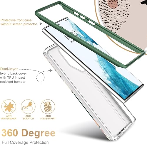 Miniatura 3 de ESDOT - Funda protectora Samsung Galaxy S22, grado militar, resiste caídas de 21 pies, diseño moderno, para mujeres, a prueba de golpes, para Galaxy