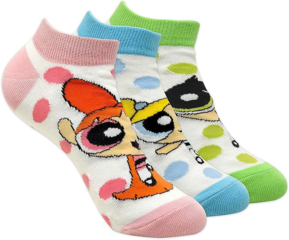 BALENZIA Powerpuff Girls Women Cotton Low Cut Socks Pack of 3