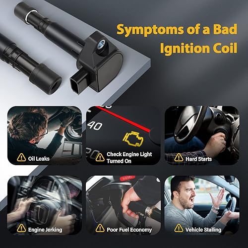 Miniatura 10 de OCPTY Juego de 4 bobinas de encendido compatibles con OE UF507 C1596 UF587 para Lexus para Toyota 2006-2020