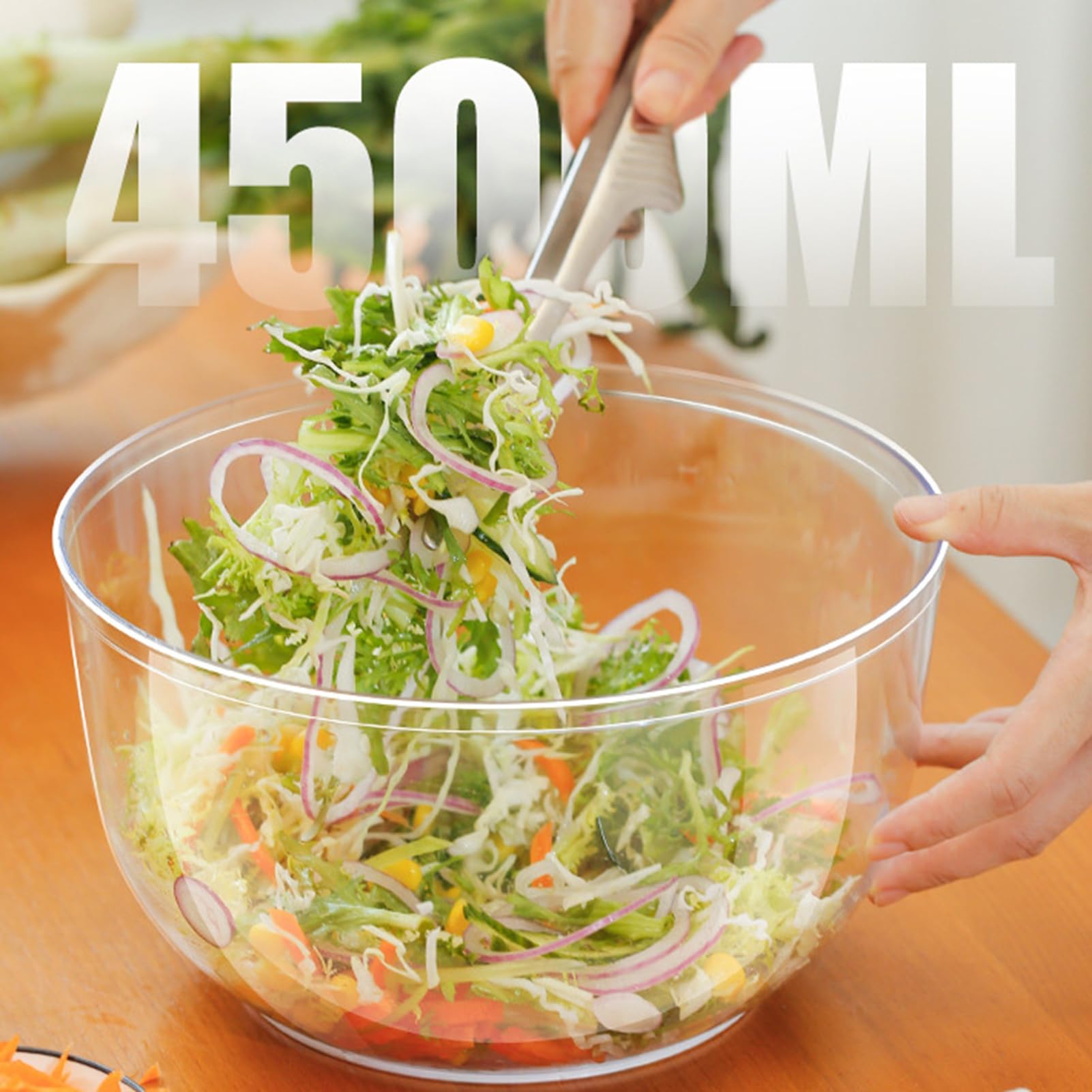 Dpofirs Ensalada Spinner, Cortador de Verduras Multifuncional de 5 Cuchillas y Girador de Lechuga con Tazón de 4500 Ml y Protector de Mano, para Preparación de Verduras en la Cocina Casera