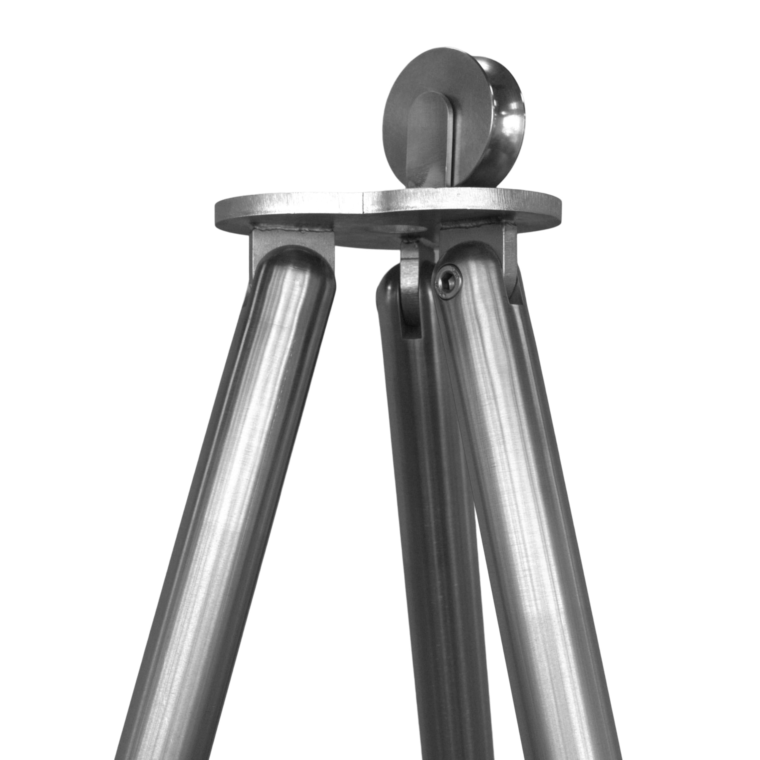 Grillrost.com Das Original Edelstahl Dreibeingrill | Schwenkgrill - klappbar mit Kettenführung - Sehr robuste deutsche Handwerksarbeit