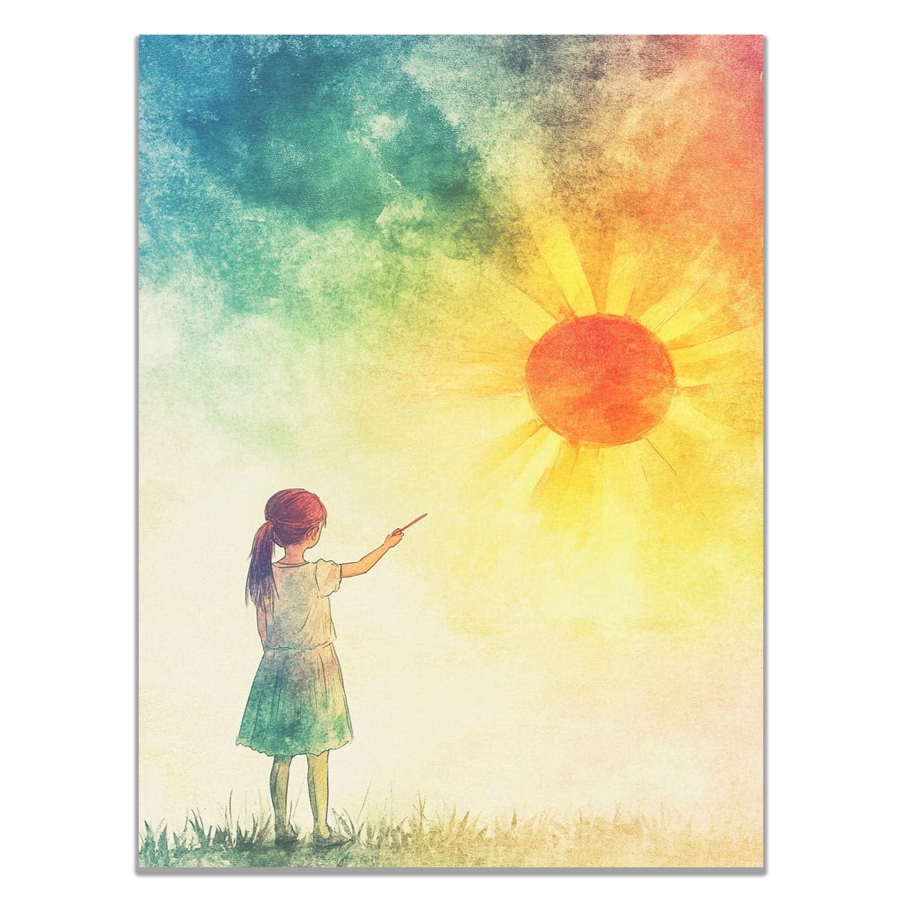 WIKEO Banksy Graffiti Canvas Wall Art Beautiful Girl Pictures Living Room Décor,Canvas Prints,Abstract Wall Art,-Street Pop Posters Inspirational Quotes(Yellow)-30x40cm Unframed