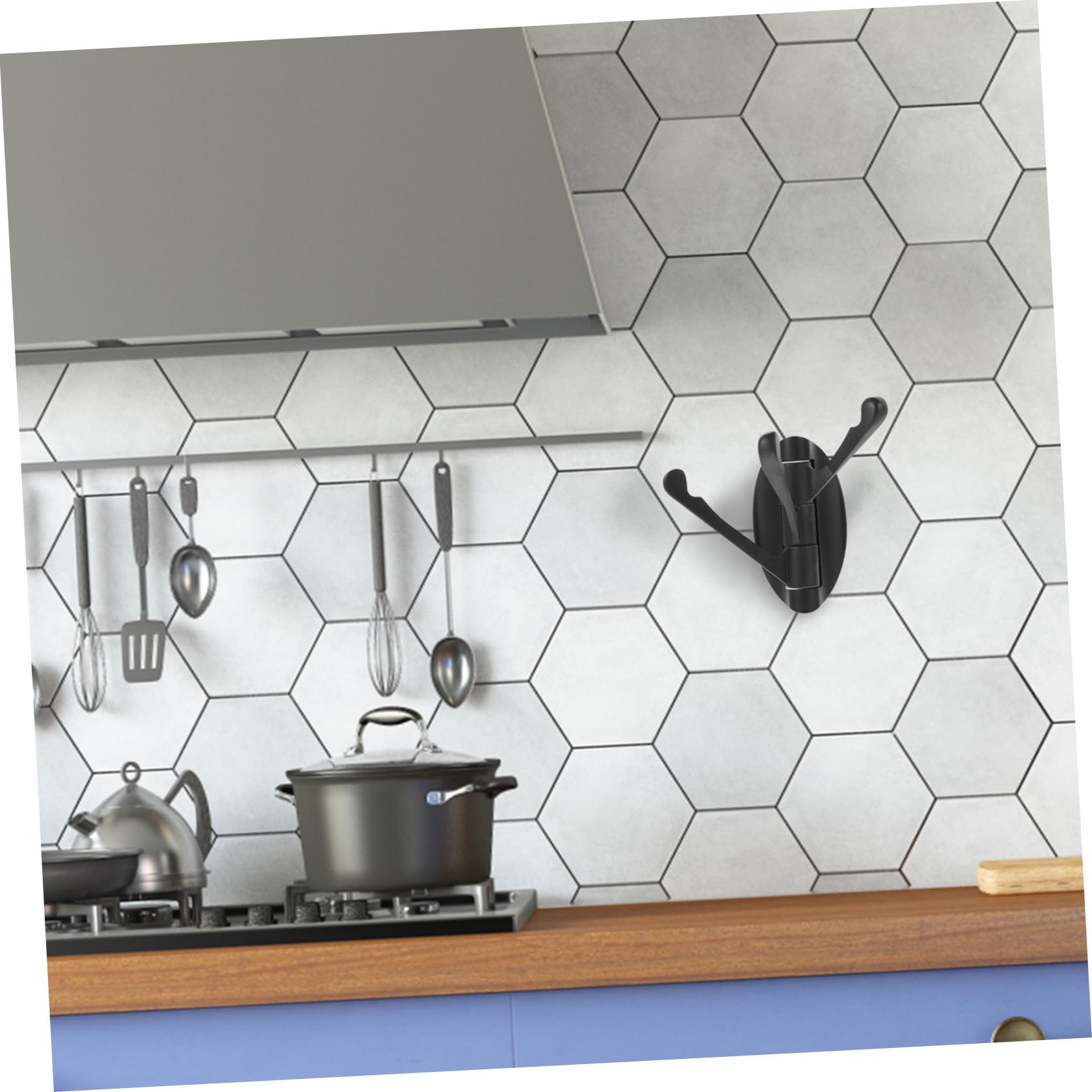 Angoily 5pezzi Gancio Appendiabiti Girevole Metallo Con Bracci Rotanti Supporto Murale Per Asciugamani e Abbigliamento Facile Installazione Per Bagno e Cucina Design Elegante e Funzionale