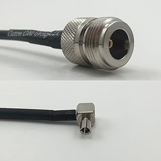 6 inch RG188 N FEMALE to TS9 ANGLE MALE Pigtail Jumper RF coaxial cable 50ohm Quick USA Shipping
