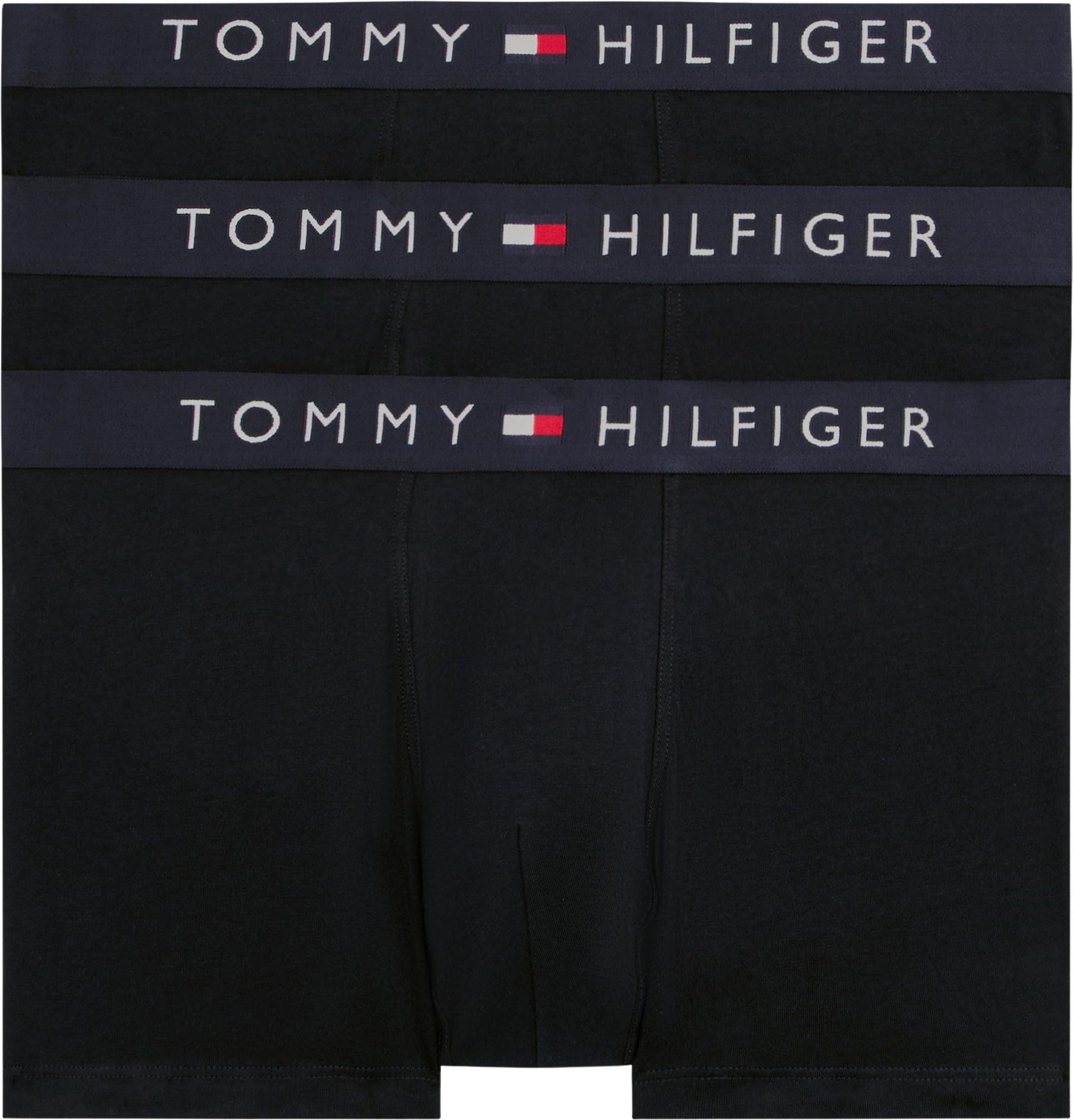 Tommy Hilfiger Men’s 3 Pack Trunks Underwear, Blue (Des Sky/Des Sky/Des Sky), S