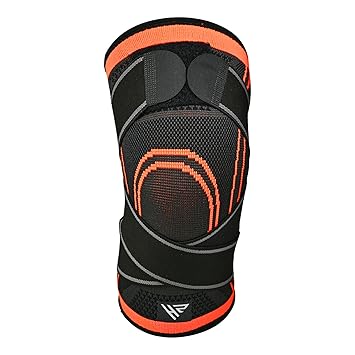 HIGH ZONE 3D Compression Knee Supporter (Single) for Men & Women | Anti Slip, Comfortable, Breathable Cap Brace for Running, Sports, Gym, Workout, Arthritis, Joint Stability & Pain Relief (XL) - image, photos