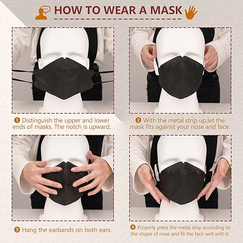 Miniatura 2 de Máscara facial de 30 unidades, transpirable, desechable, de 4 capas, con cintas elásticas para las orejas, para hombres y mujeres