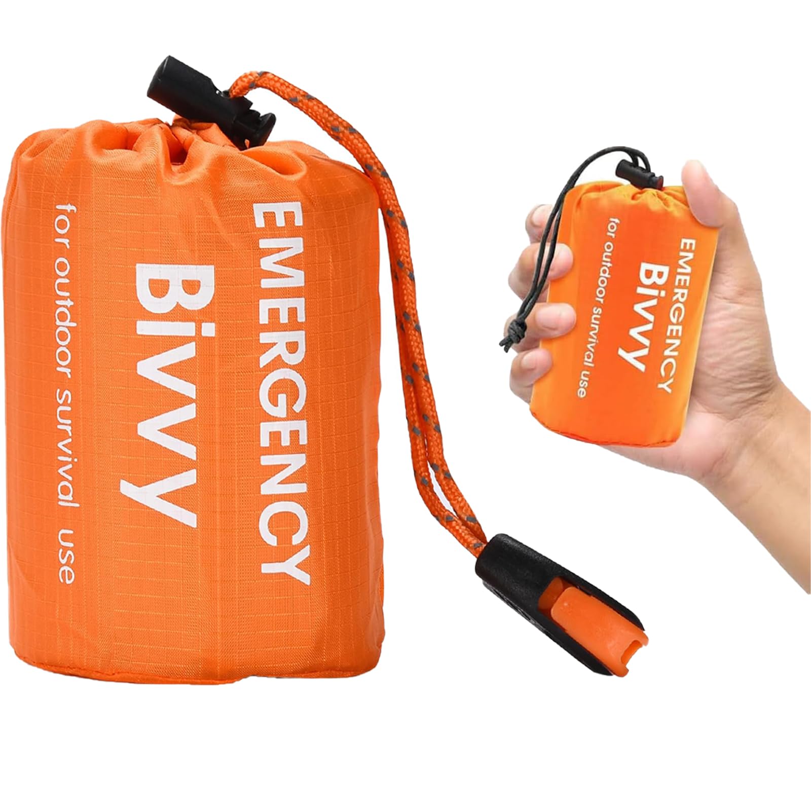 ARROMI Biwaksack, Schlafsack, Biwak, Unisex Ultralight Biwaksack, Klteabweisend Wasserdicht Leicht Notfall Schlafsack Mit Pfeife Ideal Zum Zelten 