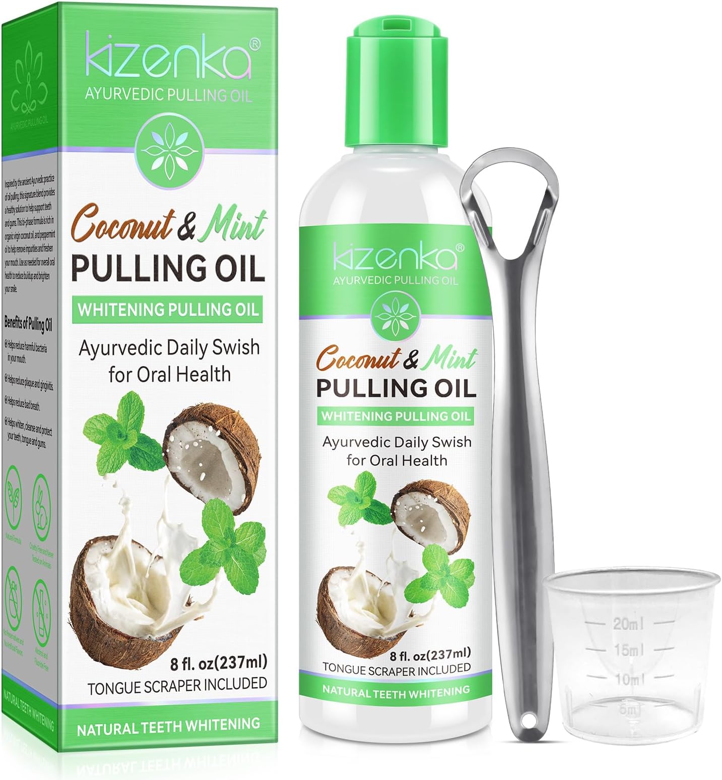 Coconut & Mint Pulling Oil, Teeth Whitering Pulling Oil