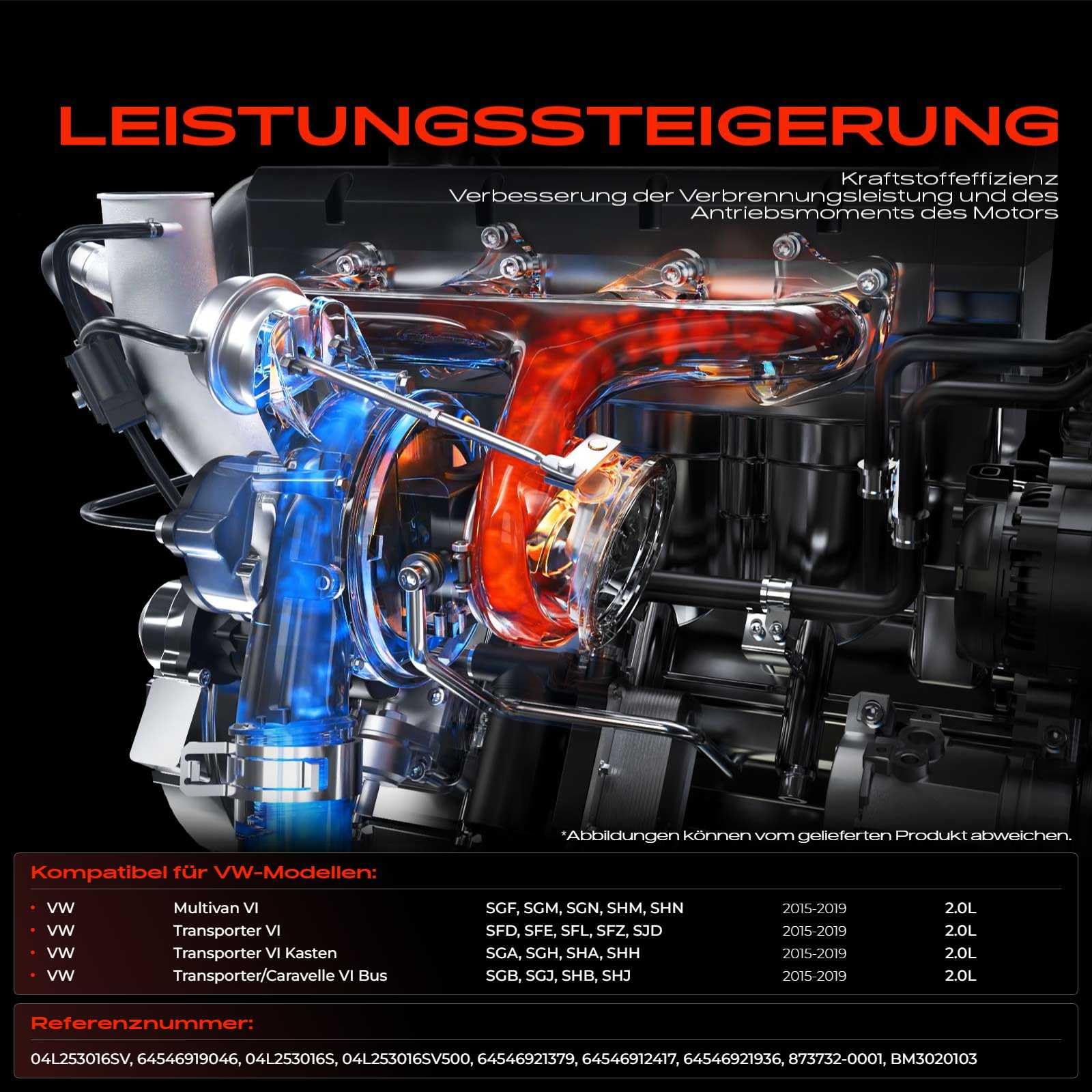 Frankberg Turbocompresor escape turbocompresor 04L253016SV 04L253016S