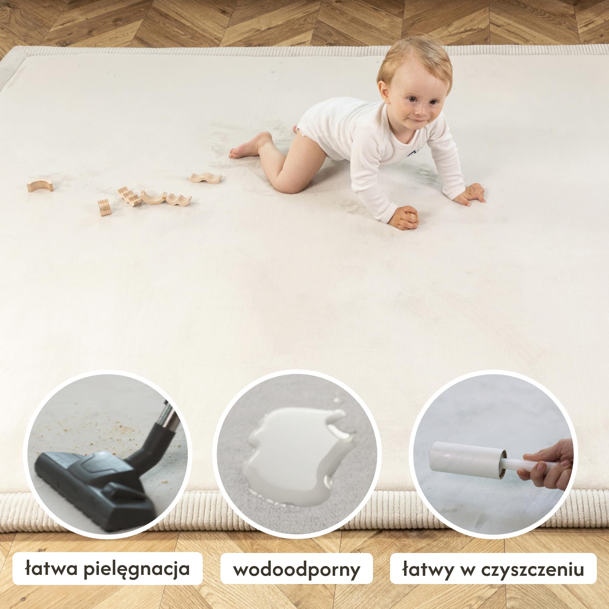 Hakuna Matte Cloud Soft Baby Play Mat 280x200x2,5 cm, szary – dywanik do pokoju dziecięcego z wysokiej jakości pianką memory – mata do raczkowania z antypoślizgowym spodem – mata tatami
