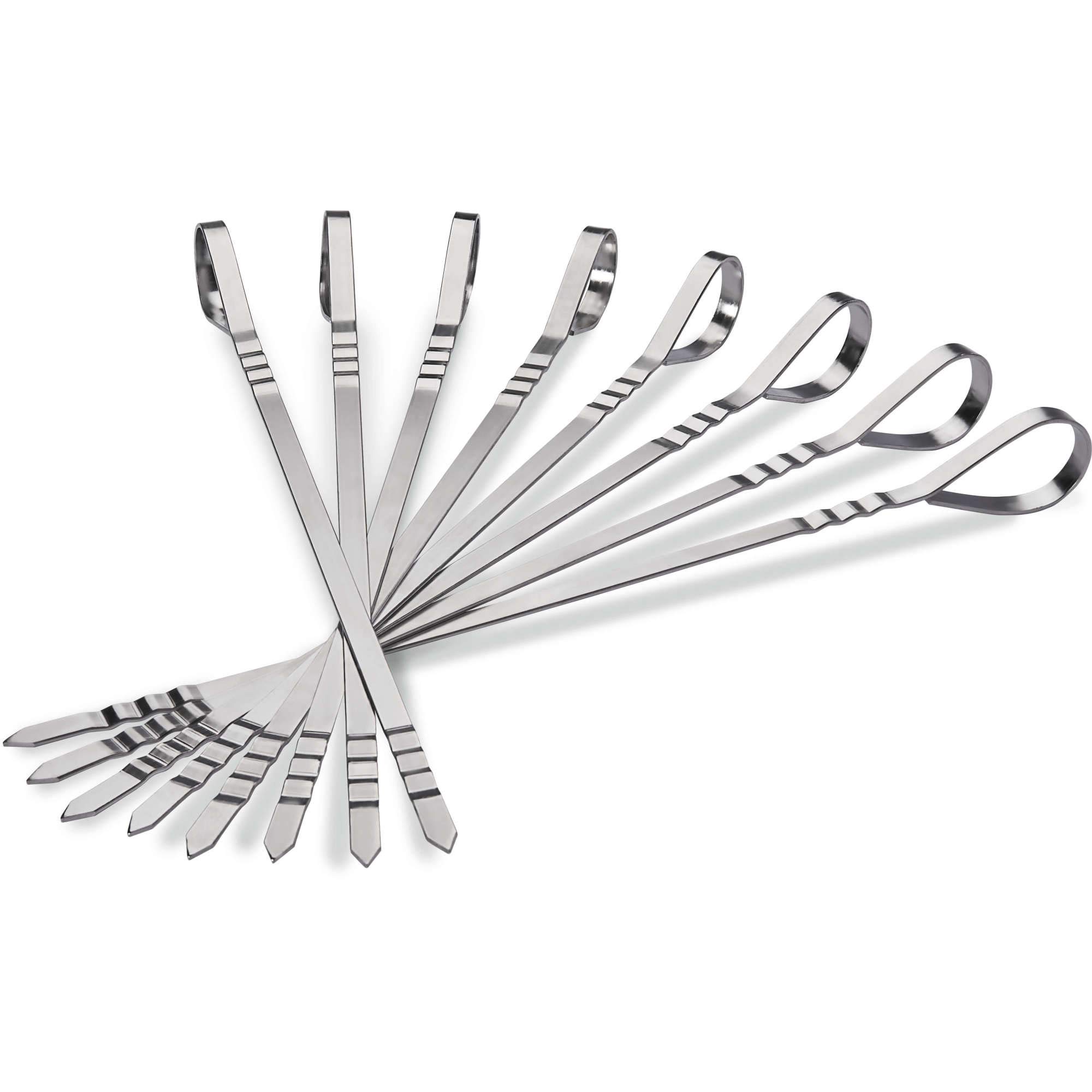 Eight Stainless Steel Multifunctional Skewers