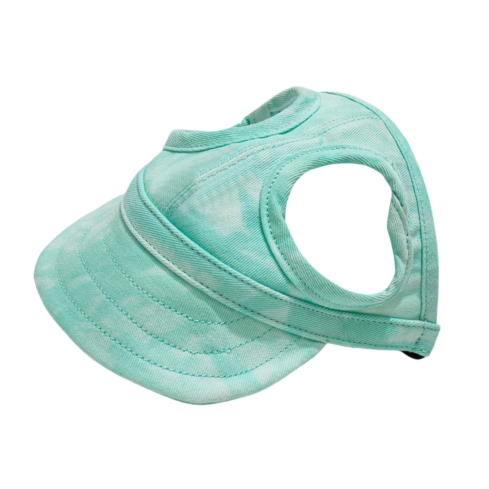 Dog Baseball Cap,1PC Pet Summer Beach Peaked Cap Dog Hat with Ear Holes, Adjustable Cat Visor Sunbonnet Hat for Small Medium Large Dogs (Green,