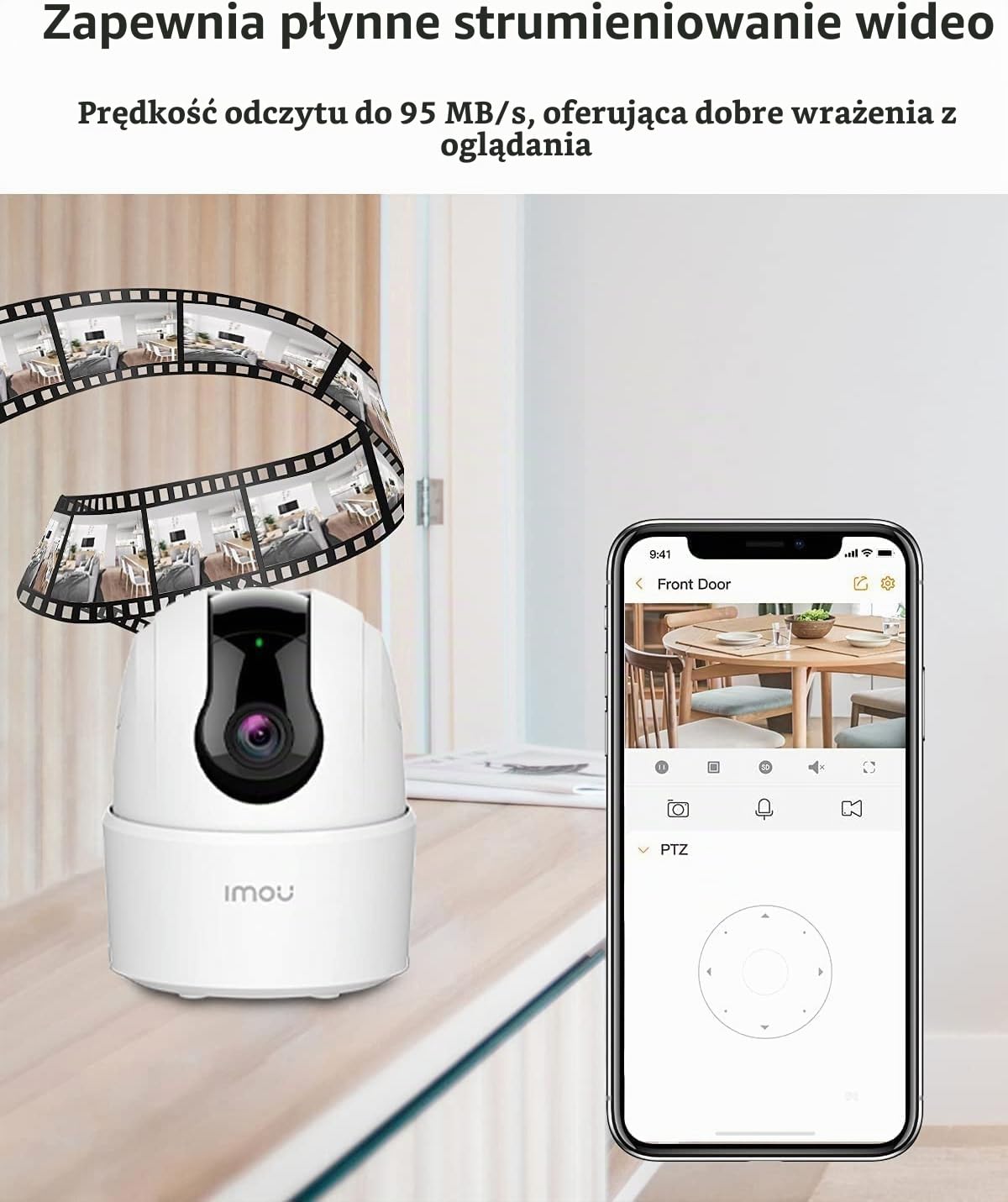 Imou Karta pamięci SDXC 128 GB, karta pamięci SDXC, prędkość Full HD, do 95/25 MB/s, UHS-I, adapter SD do smartfonów, tabletów, kamer sportowych, dronów