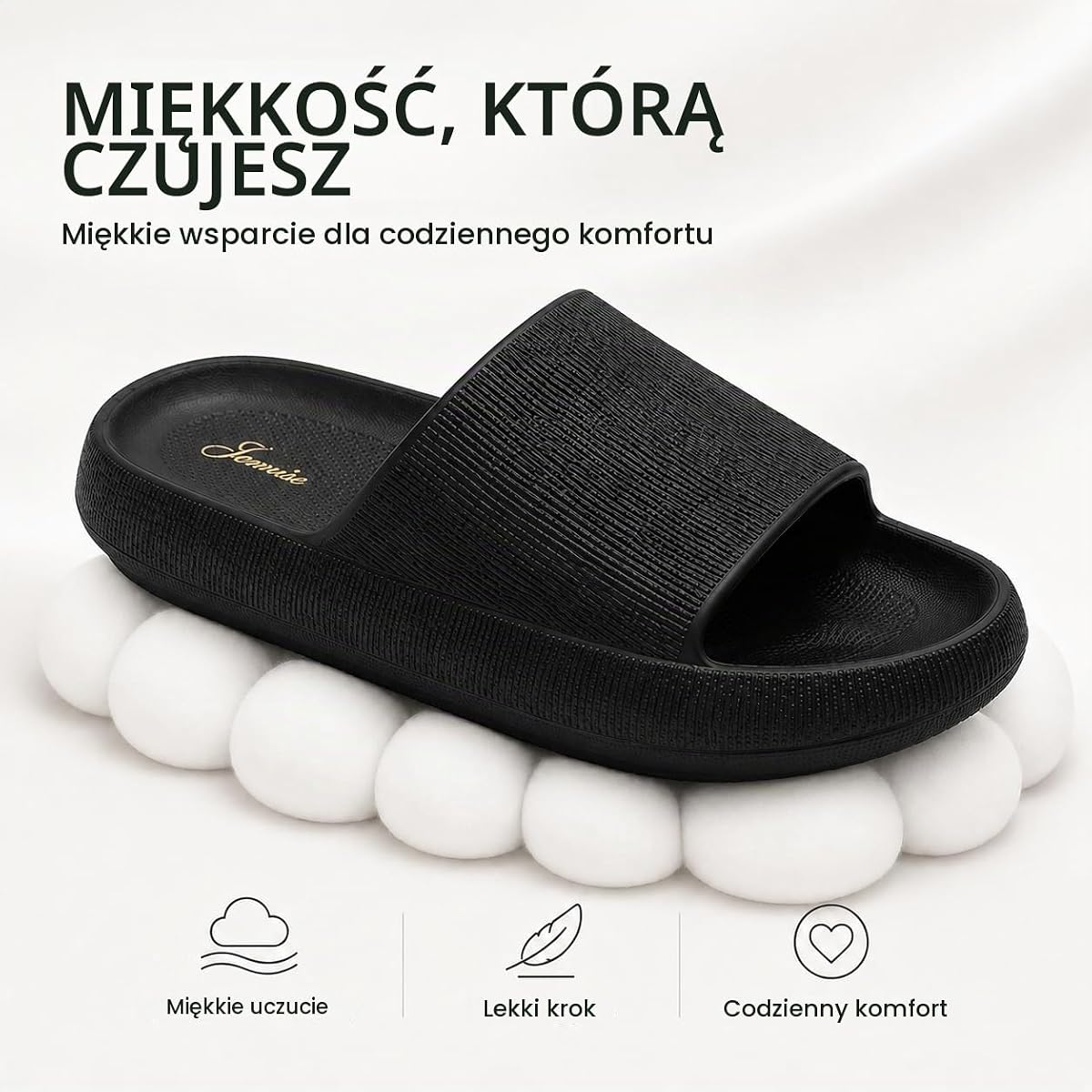 JOMIX Klapki damskie klapki damskie kapcie prysznicowe letnie damskie wygodne lekkie kapcie do domu na plażę