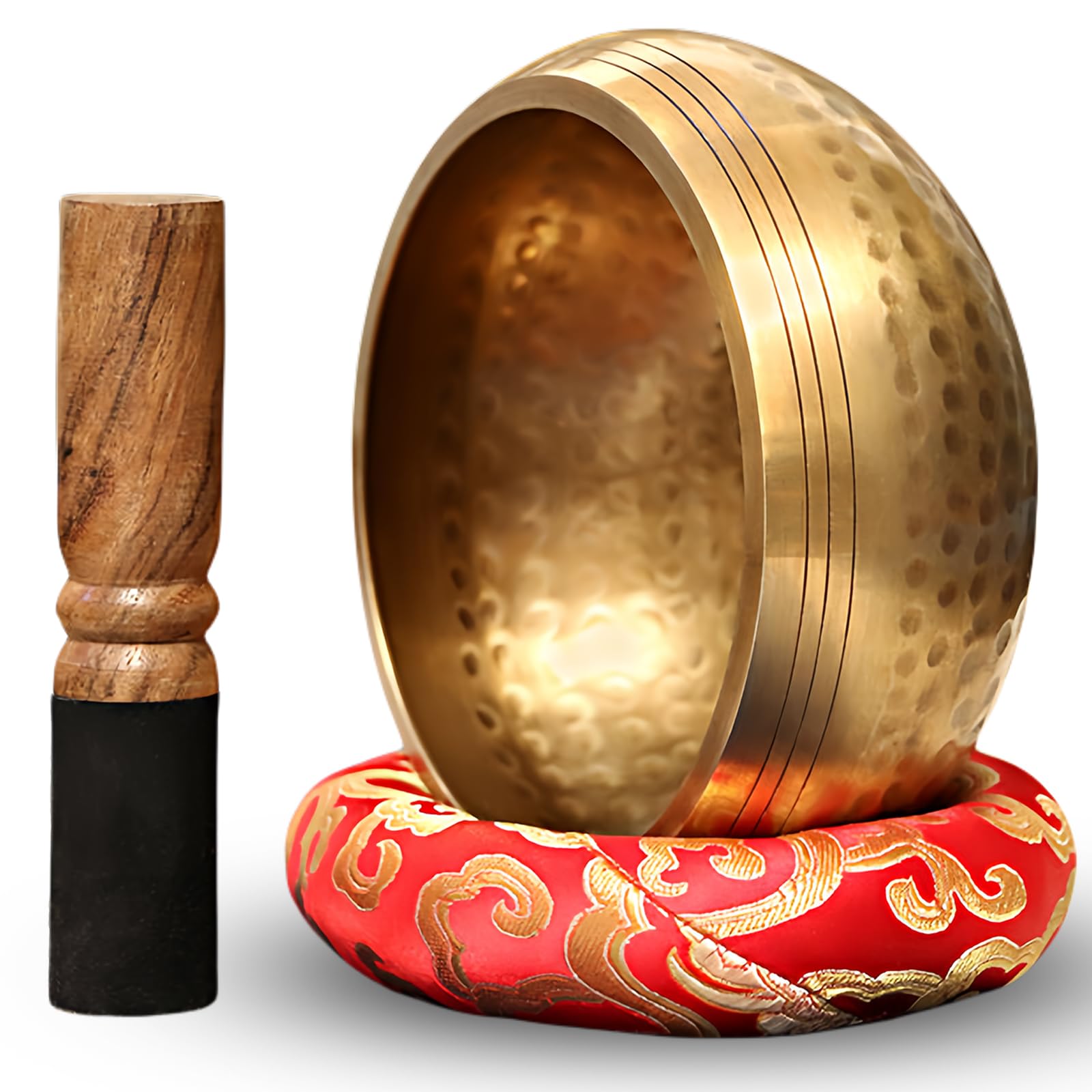 Campana Tibetana MEYAGOT 8cm In Ottone Con Battente - Per Meditazione, Yoga E Decorazione - Foto 6