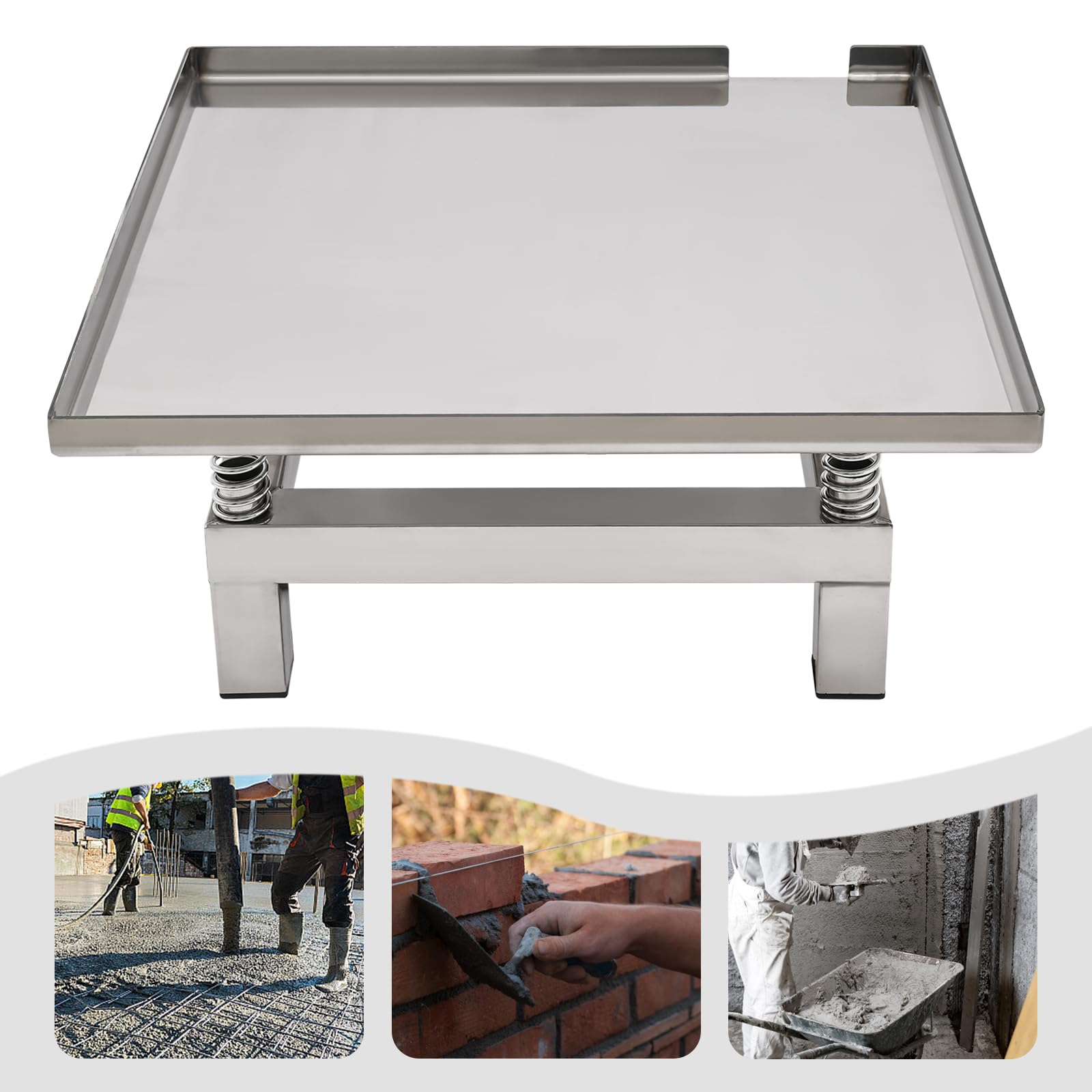 Amazon.com: Concrete Vibrating Table,110V Stainless Steel Small Concrete Vibration  Table,Countertop Concrete Vibrating Table for Mold Vibration Molding,About  44.09lbs Maximum Load (19.69 * 19.69 * 8.66 in) : Tools & Home Improvement