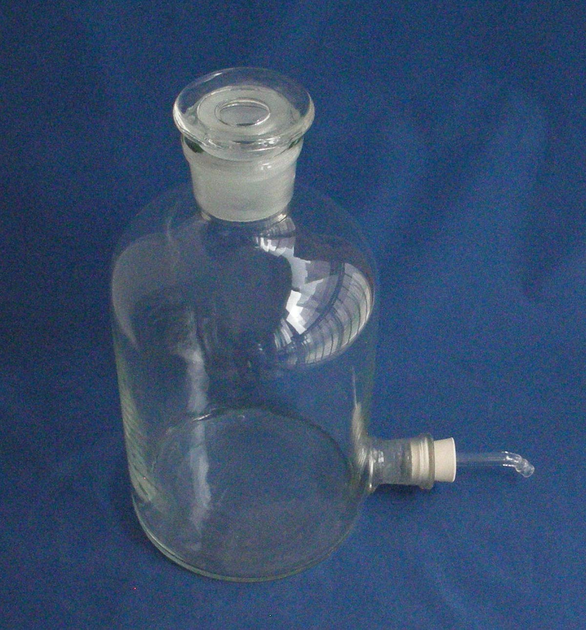 DONLAB MAL-2500 Glass 2500ml Aspirator Bottle with Outlet for Tubing and Ground Stopper