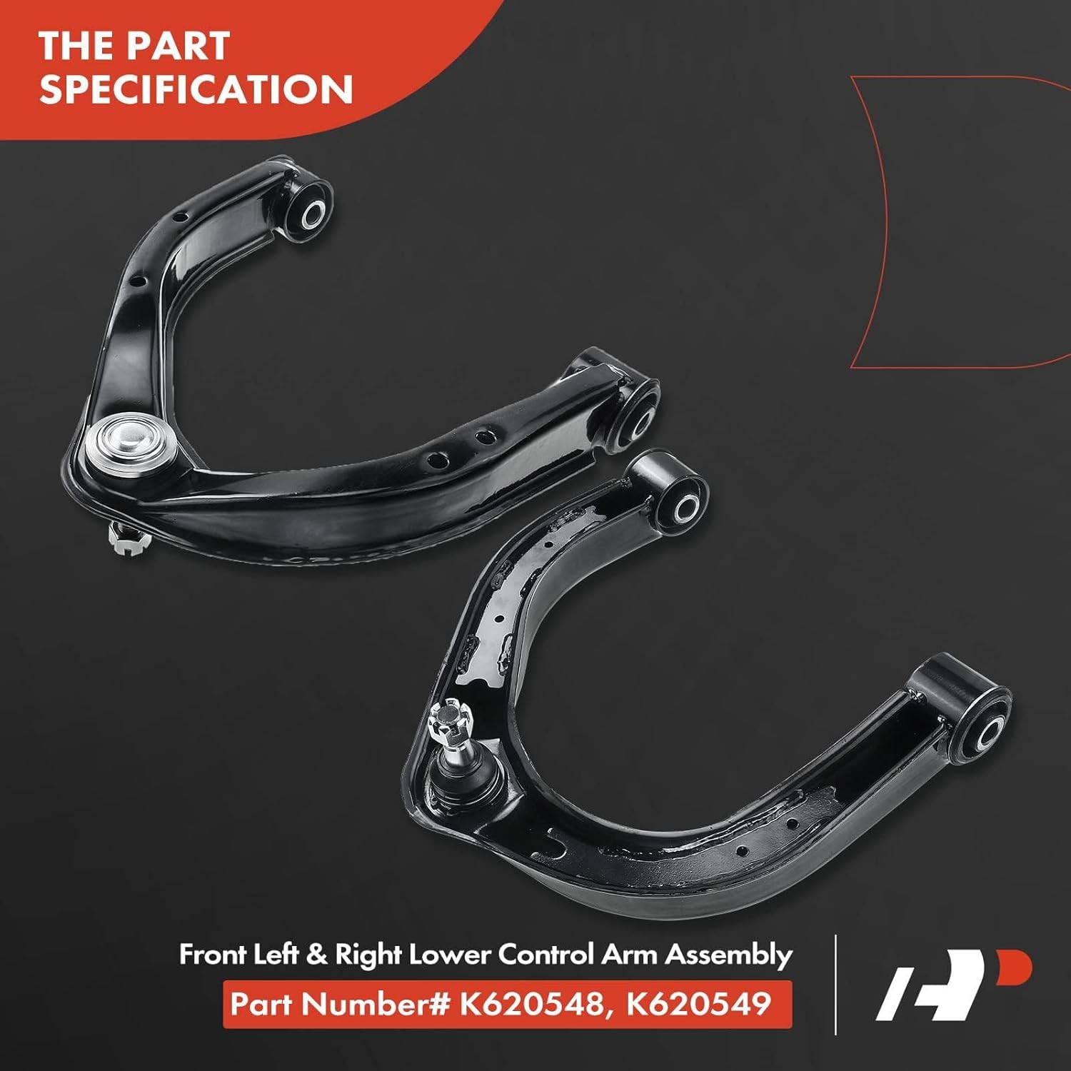 A-Premium 2 x Front Upper Control Arm, with Ball Joint & Bushing, Compatible with Nissan Titan 2004-2019, Armada 2005-2015, Pathfinder Armada 2004, Infiniti QX56 2004-2013